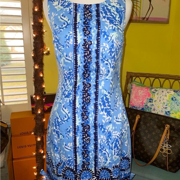 Lilly Pulitzer NWT Mila Stretch Shift Dress Turtley Awesome $188 Size 00,0,4 - Picture 8 of 11